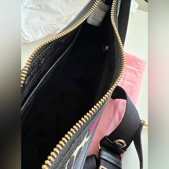 Kate Spade ♠️ Flower Jacquard Stripe Sam Small Convertible Shoulder Bag - Picture 4 of 11